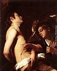 Giovanni Baglione St Sebastian Healed by an Angel painting